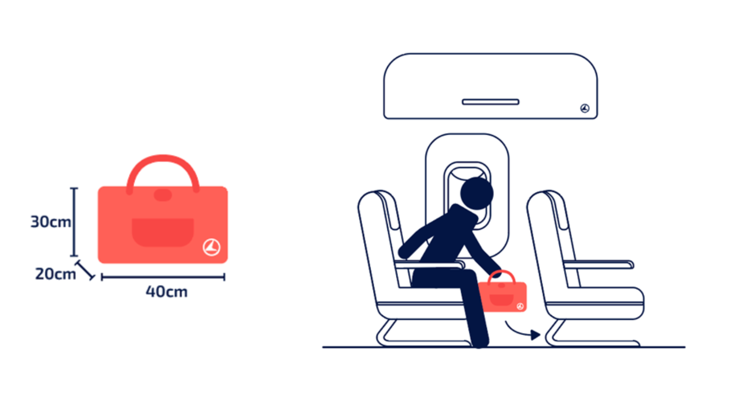 Cabin baggage size in cms online